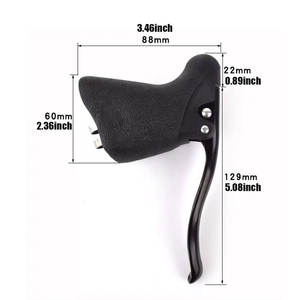 Poignée de vélo de route en alliage d'aluminium avec système de freinage à disque en V Equipement de cyclisme pour le sport Vélos pour enfants <span class=keywords><strong>BMX</strong></span> avec câble de <span class=keywords><strong>frein</strong></span> - Product Image 5