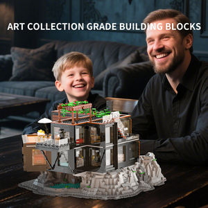 <span class=keywords><strong>Serie</strong></span> creativa Casa de vampiros ornamento modelo de bloques de construcción DIY montaje educativo niños juguetes Festival regalo - Product Image 4