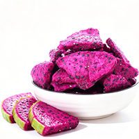Fabrieksleverancier van bulk gevriesdroogde rode drakenfruit (pitaya) plakjes, groothandel voor snacks & voedselverwerking grondstoffen