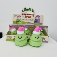 Prêt à expédier : Jouet anti-stress Squishy Fidget en forme de sapin de Noël géant de 16 cm, à remontée lente, doux, avec visage mignon, pour cadeaux