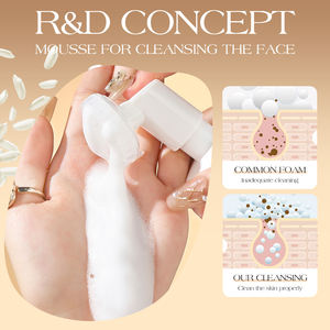 TWG Private Label Limpieza profunda Espuma Lavado DE CARA Blanqueamiento Anti acné Arroz Limpiador facial Estrechamiento de poros Espuma Arroz Lavado de cara - Product Image 5