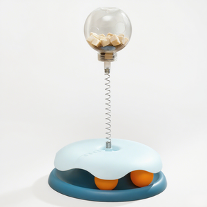 הסיטונאי הידידותי לסביבה לשחק צעצוע turntable כדור פלסטיק מזון טיזר מקל לחתולים - Product Image 4