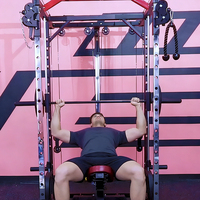 Equipo de Gimnasio Comercial WENDY, Máquina Multifuncional para Press de Pecho Inclinado y Press de Hombros, Máquina Smith para Entrenamiento de Fuerza