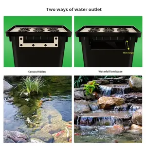 Usine directe extérieur jardin étang à poissons système de Filtration de cascade Kit de filtre de cascade caché accessoire d'aquarium - Product Image 4