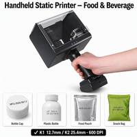 Imprimante à jet d'encre électrique portable nouvelle génération 12,7 mm 25,4 mm pour l'impression de codes QR, de codes-barres, de numéros de lot sur cartons et papier