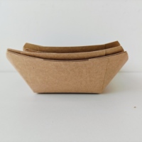 YBLPAK Barquettes alimentaires en papier kraft jetables de 1 lb, résistantes à la graisse, pour plats à emporter, fêtes, collations, hot-dogs, tacos