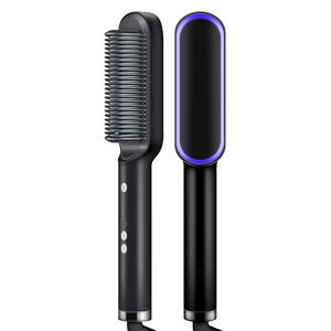 Peine para el Cabello Moderno de 45 W, Multiusos, Anti-quemaduras, Cepillo para el Cabello con Iones Negativos, Peine de Peinado de Calentamiento Rápido, 6 Niveles de Temperatura Ajustables - Product Image 2