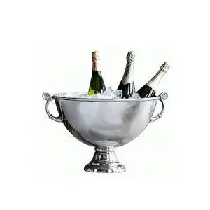 Accessoires de bar Meilleures ventes Refroidisseurs à vin de fête Bouteilles personnalisées de 12L 8L Bol à champagne en acier inoxydable en métal