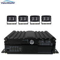 DSM & ADAS 4CH 1080P H.265 Car Bus DVR avec 4G GPS WiFi Carte SD Câble MDVR Garantie 12 Mois