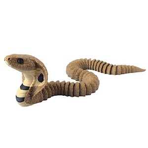 Modelo de simulación de cobra articulada impresa en 3D, figura de juguete con forma de serpiente creativa, estatuas, adornos únicos y artesanías para exhibición - Product Image 3