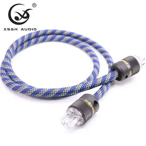 YIVO-cables de alimentación XSSH DIY, OEM ODM de alta gama de Audio y vídeo, enchufe de alimentación estándar estadounidense, Cable de alimentación de cobre de CA