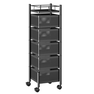 Carrito <span class=keywords><strong>de</strong></span> Almacenamiento Giratorio para Cocina, Cesta <span class=keywords><strong>de</strong></span> Almacenamiento <span class=keywords><strong>de</strong></span> Frutas, Verduras y Refrigerios para Cocina, Sala <span class=keywords><strong>de</strong></span> Estar, Dormitorio, Baño - Product Image 4