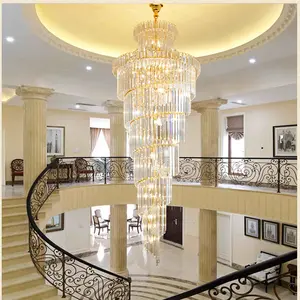 Lámpara colgante de tres anillos de cristal K9 regulable, moderna, redonda, candelabros led para sala de estar, hotel, candelabro nórdico simple
