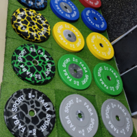 Disques de musculation de compétition en caoutchouc standard, portables, professionnels et durables