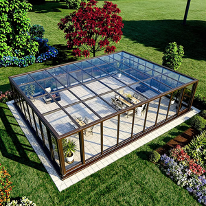 Puertas y Ventanas Plegables Móviles Modernas para Terraza Exterior, Sala de Sol Eléctrica Inteligente Telescópica para Villa, Jardín, Residencia, Hotel - Product Image 1