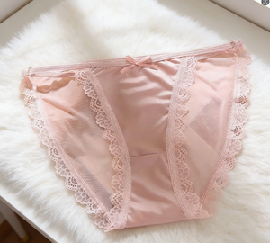 Nouvelles culottes <span class=keywords><strong>sexy</strong></span> pour adolescentes, ultra-fines, avec dentelle, respirantes, confortables pour la peau, taille basse, pour l'été - Product Image 2