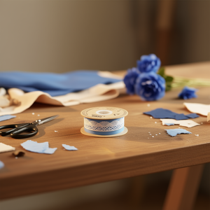 Strisce di pizzo Ilan 2,2 cm x 15 m bianche per artigianato e decorazioni - Product Image 2