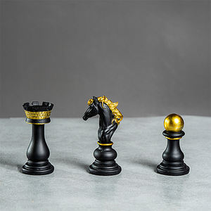 Set Catur Premium Kustom Hadiah Dekorasi Patung dan Figur Ornamen Produk Kerajinan Tangan - Product Image 5