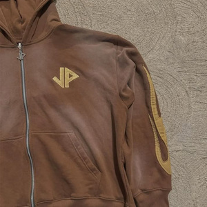 Custom Acid Washed Sun Faded Tracksuits Applique Oversized Heavyweight Boxy Sweatsuit Flared Sweatpants and Hoodie <b>Set</b> for Men - Product Image 3