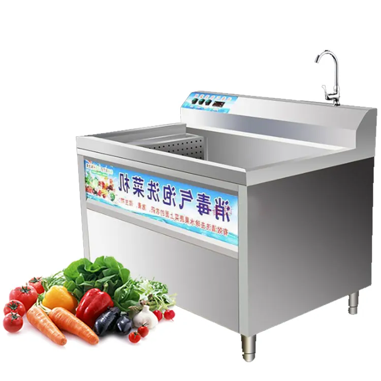 工業用コンベヤーベルト高圧スプレー水泡新鮮な果物洗浄機葉根野菜洗浄機