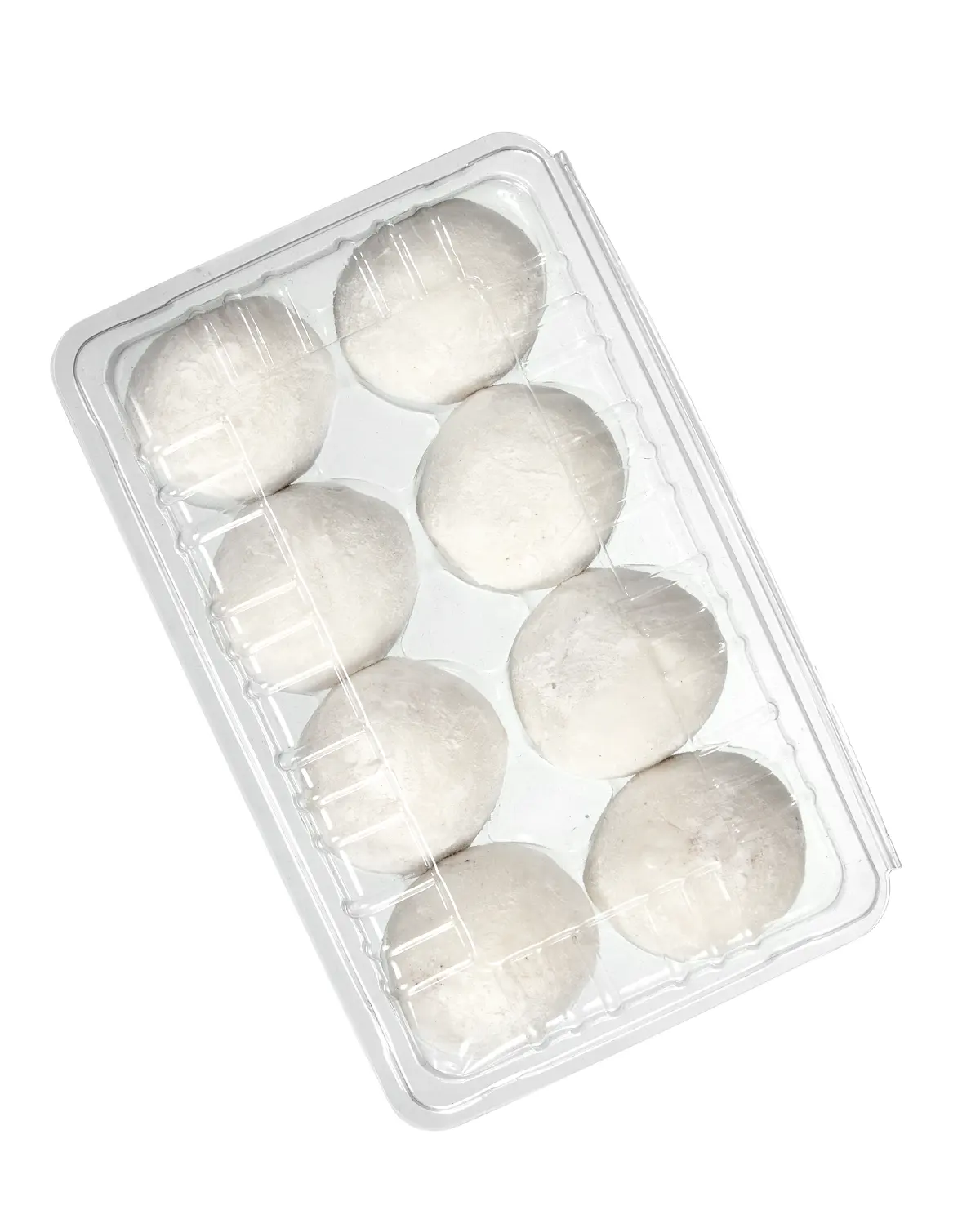 8 células de embalagem descartáveis para animais, embalagens de grau alimentar, bandeja plástica doce transparente, bolas de arroz, recipiente de alimentos