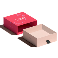 Boîtes à tiroir coulissant rigides en papier imprimé sur mesure pour emballages cadeaux de luxe