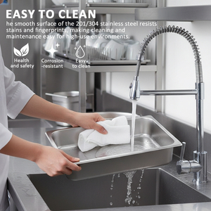 Teglie Gastronorm in Acciaio Inox Stile USA/UE per Uso Commerciale, Varie Dimensioni per <span class=keywords><strong>Ristoranti</strong></span> - Product Image 4