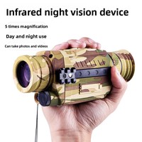 Dispositif de vision nocturne numérique infrarouge tout noir NV0535 HD avec zoom 5x, imageur non thermique, enregistrement photo et vidéo