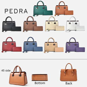 Sac à main en cuir PU tendance pour femme PEDRA 2026 avec <span class=keywords><strong>bandoulière</strong></span> amovible et portefeuille, grande capacité, sacs pour femmes portables - Product Image 5