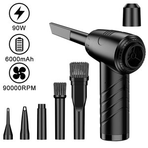 Aspirateur à main sans fil, noir, en plastique, avec une seule buse, souffleur d'air portable pour voiture - Product Image 3