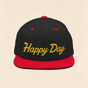 Casquette de baseball personnalisée à visière plate pour hommes et femmes, brodée, réglable, pour l'extérieur - Product Image 1