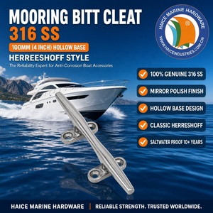 Étrier de quai marin creux en acier inoxydable 316 Herreshoff 300 <span class=keywords><strong>mm</strong></span> (12 pouces) pour amarrage de navires, bateaux et yachts – Accessoires de quincaillerie - Product Image 2