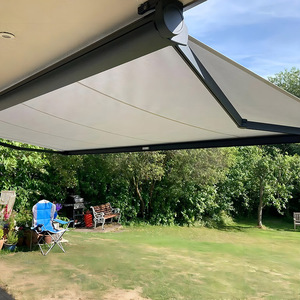 Auvent rétractable motorisé imperméable <span class=keywords><strong>pour</strong></span> terrasse extérieure, cassette intégrale en tissu de haute qualité, auvent 270 avec <span class=keywords><strong>kit</strong></span> d'<span class=keywords><strong>éclairage</strong></span> <span class=keywords><strong>LED</strong></span> - Product Image 6