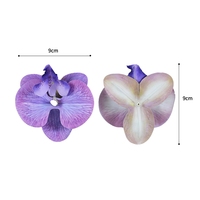 Têtes d'orchidées papillon artificielles Phalaenopsis au toucher réel pour la décoration florale de la maison, du bureau, des mariages et des fêtes