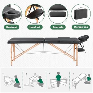<span class=keywords><strong>Table</strong></span> <span class=keywords><strong>de</strong></span> <span class=keywords><strong>massage</strong></span> portable en cuir PU, pliable, confortable, légère, à prix avantageux, très vendue - Product Image 5