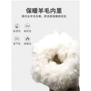 Botas de Nieve para Hombre, Forradas de Lana, Impermeables, Antideslizantes, para Trabajo al Aire Libre, con Suela Gruesa y Color Sólido - Product Image 4