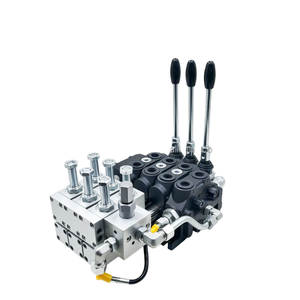 Vanne de commande directionnelle sectionnelle électro-hydraulique manuelle à double action à 3 bobines DCV60 60L/min Huamao 315Bar |   Directement de l'usine - Product Image 3