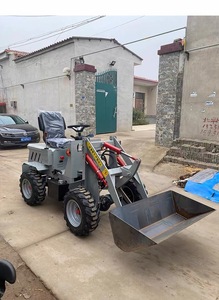 Brand New <b>Small</b> Mini Electric Battery 4 <b>Wheel</b> Drive Articulated Loader Made in China - Product Image 2