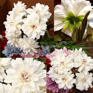 Artificial Flowers White Wholesale Wedding Decor Bulk Silk White Roses Cherry Blossom Branch Orchid Daisy Flower Bouquet