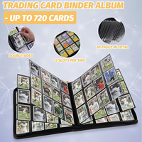 Protection supérieure Archivage Sûr Anti-poussière Empêche la flexion Résistant aux rayures Transparent Pu 12 Pocket Card Binder