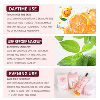 Ensemble de soins de la peau hydratants centella rougeoyants anti-âge coréens de marque privée à la niacinamide et à l'arbutine pour femmes