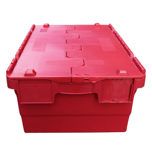 Qs toàn bộ bán tùy chỉnh nhựa nestable container kèm theo nắp nhựa lưu trữ Thùng với bánh xe - Product Image 2