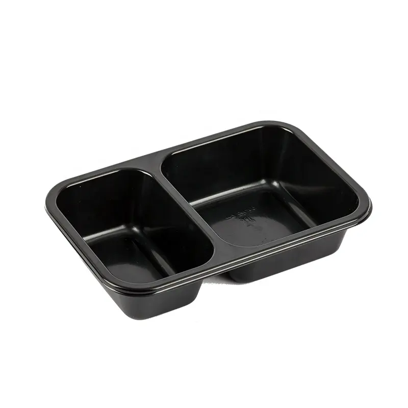 Four à micro-ondes plateau en plastique de cuisson CPET emballage glacé boîte à déjeuner plateau en plastique personnalisé CPET