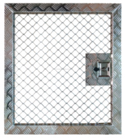Porte en treillis d'aluminium pour entre les boîtes à outils, pour auvent de pick-up robuste avec fenêtres coulissantes en verre, kit de boîtes à outils, boîte de camion, remorque