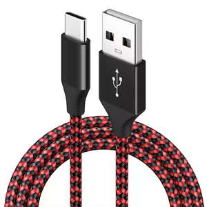 Cavo USB da Tipo <span class=keywords><strong>A</strong></span> <span class=keywords><strong>a</strong></span> Tipo <span class=keywords><strong>C</strong></span> in Nylon Intrecciato per Ricarica Rapida e Trasferimento Dati con Protezione Rinforzata Contro la Torsione per Telefoni Cellulari - Product Image 5