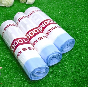 Big Size Blue Drawstring Plastic Trash <b>Bag</b> Garbage <b>Bag</b> <b>Refuse</b> Sack - Product Image 6