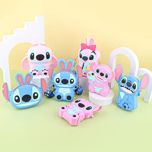 Tas Selempang Anak Karakter Kartun Silikon Dompet Koin Lucu Tas Bahu Tahan Air untuk Ponsel Kantong Selempang - Product Image 2