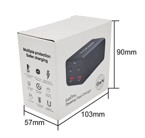 Cargador de Escritorio GaN de Viaje de 200W, 6 Puertos USB C, Estación de <span class=keywords><strong>Carga</strong></span> Rápida, Enchufe Múltiple <span class=keywords><strong>para</strong></span> EE. UU., UE, Reino Unido y Australia, <span class=keywords><strong>para</strong></span> Laptop, Teléfono y Cámara - Product Image 6
