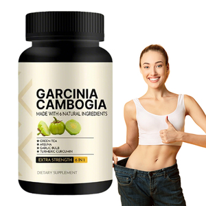 Capsules de Garcinia Cambogia 6-<span class=keywords><strong>en</strong></span>-1 à Marque Blanche OEM, Extrait Herbal de Thé Vert, <span class=keywords><strong>Ail</strong></span>, Curcuma et Poivre <span class=keywords><strong>Noir</strong></span>, Complément Alimentaire pour Adultes - Product Image 1