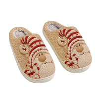 Chaussons de Noël en fourrure pour intérieur/extérieur, élégants, respirants, antidérapants, personnalisables avec logo, chauds et confortables